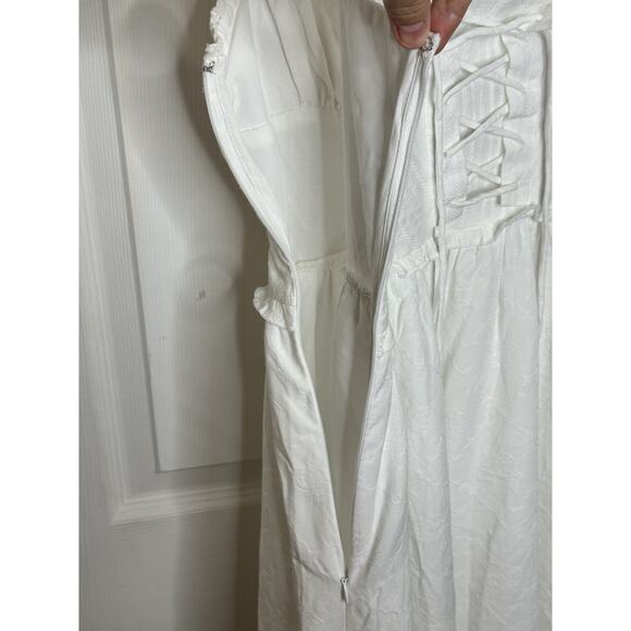 NWT REVOLVE & ANTHROPOLGIE Lovers COMMENSE Corset Midi Dress Cotton Size Medium - Picture 6 of 9